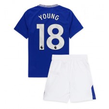 Everton Ashley Young #18 Hjemmedraktsett Barn 2024-25 Kortermet (+ korte bukser)